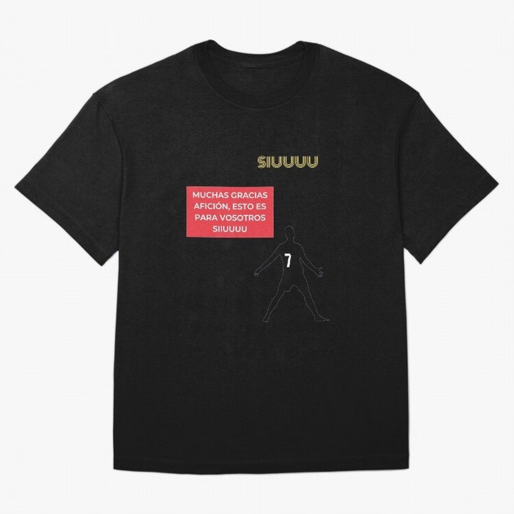 SIUUU CR7 Oversized T-Shirt Carry National Pride through FIFA World Cup 2026 Group Stage Spirit, Centered on Argentina and Brazil, Mbappe, Supporter Pride, Iconic Celebrations, Legendary Names and Global Match Day Energy; Great for Supporters Who