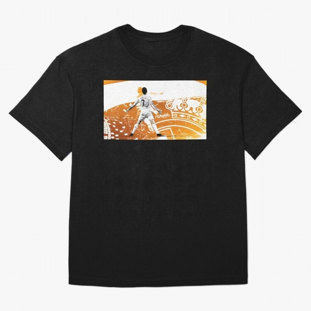 Cristiano Ronaldo Oversized T-Shirt Spotlight FIFA World Cup 2026 USA Canada Mexico for Fans of CR7 and Messi and Brazil, Portugal and Argentina, Bringing Football Passion, Legendary Performances, Festival Vibes and Supporter Community; Made for