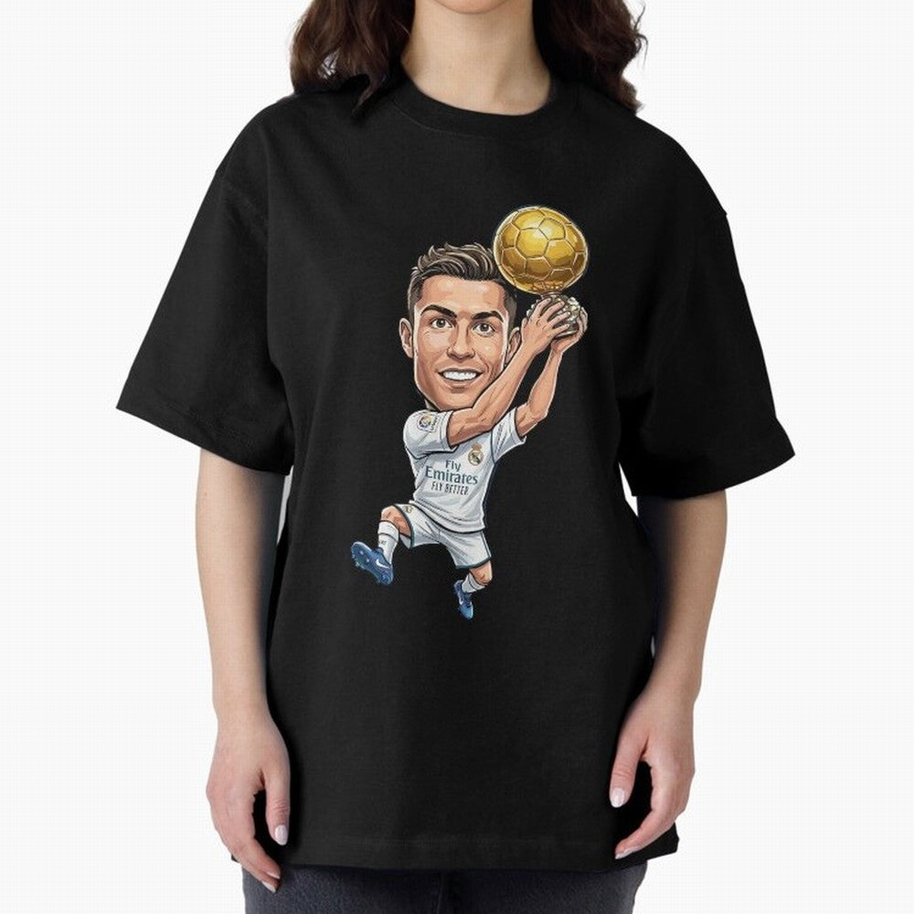 Cristiano Ronaldo Oversized T-Shirt Feel the Heartbeat of FIFA World Cup 2026 Group Stage for Fans of Haaland and England and Germany, Bringing Football Passion, Legendary Performances, Festival Vibes and Supporter Community; Created for Match Day