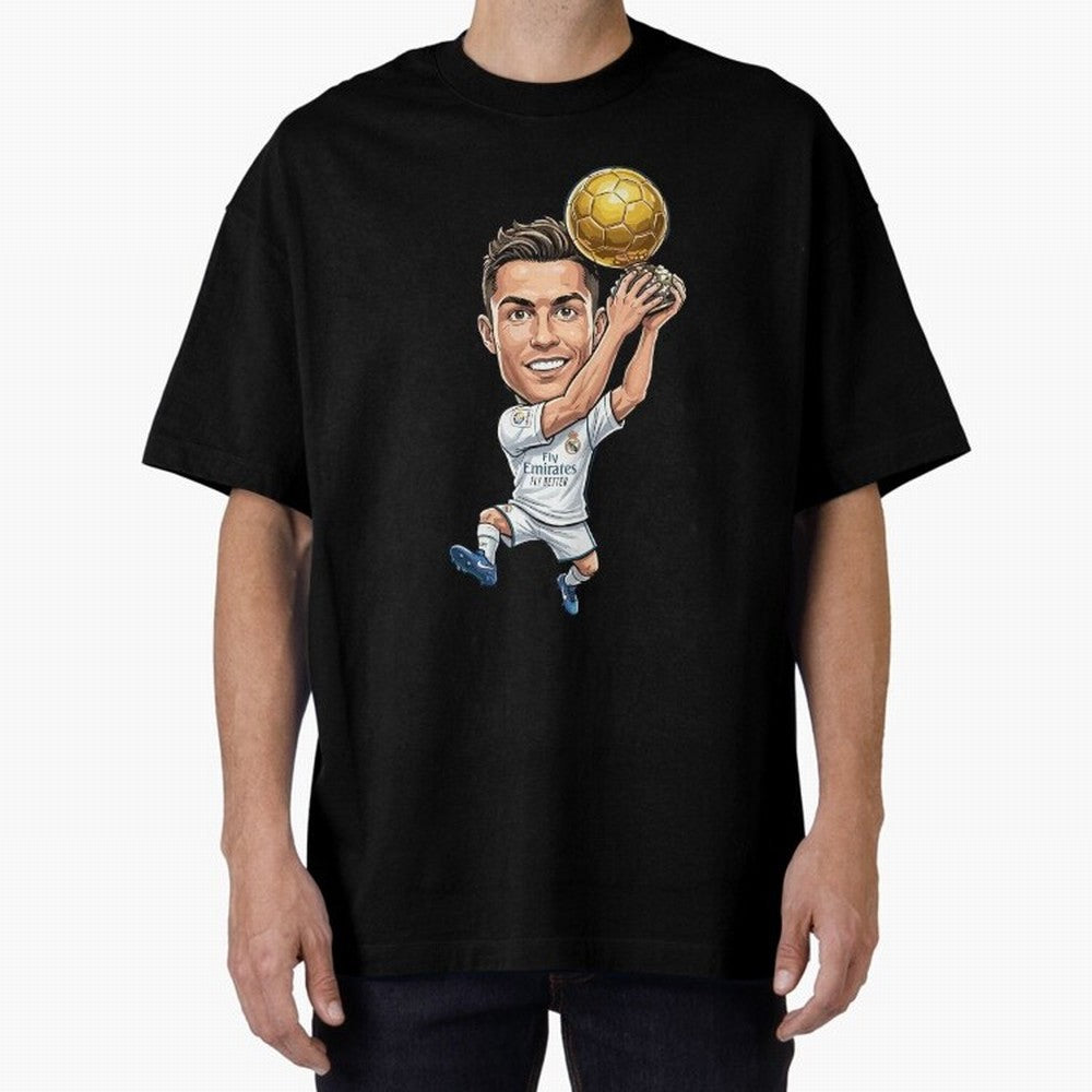 Cristiano Ronaldo Oversized T-Shirt Feel the Heartbeat of FIFA World Cup 2026 Group Stage for Fans of Haaland and England and Germany, Bringing Football Passion, Legendary Performances, Festival Vibes and Supporter Community; Created for Match Day