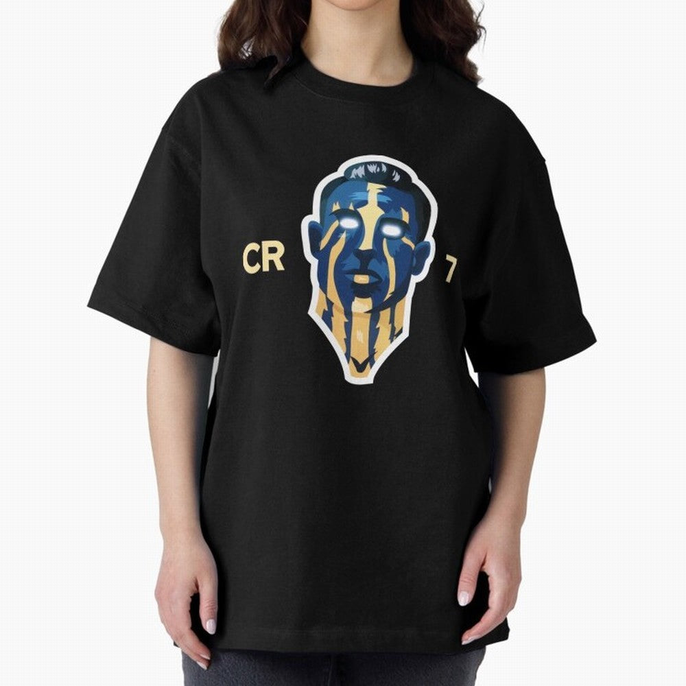 Cristiano Ronaldo Oversized T-Shirt Celebrate Rivalries and Pride in FIFA World Cup 2026 Group Stage for Fans of Messi and Brazil, Bringing Football Passion, Legendary Performances, Festival Vibes and Supporter Community; Ideal for Fans Who Follow