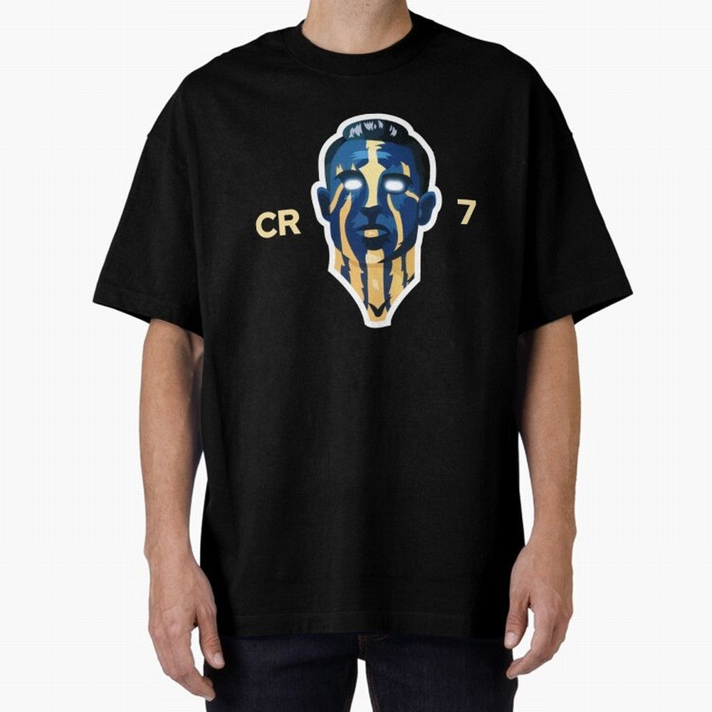 Cristiano Ronaldo Oversized T-Shirt Celebrate Rivalries and Pride in FIFA World Cup 2026 Group Stage for Fans of Messi and Brazil, Bringing Football Passion, Legendary Performances, Festival Vibes and Supporter Community; Ideal for Fans Who Follow