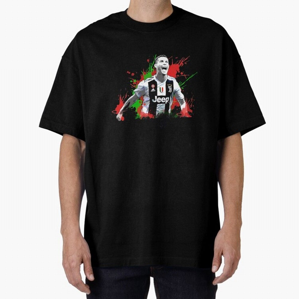 Cristiano Ronaldo Oversized T-Shirt Bring Home the FIFA World Cup 2026 Journey through CR7 and Messi Highlights, England and Germany Pride, Fan Favorite Moments, National Team Passion, Big Match Drama and Soccer History; Made for Collectors Who