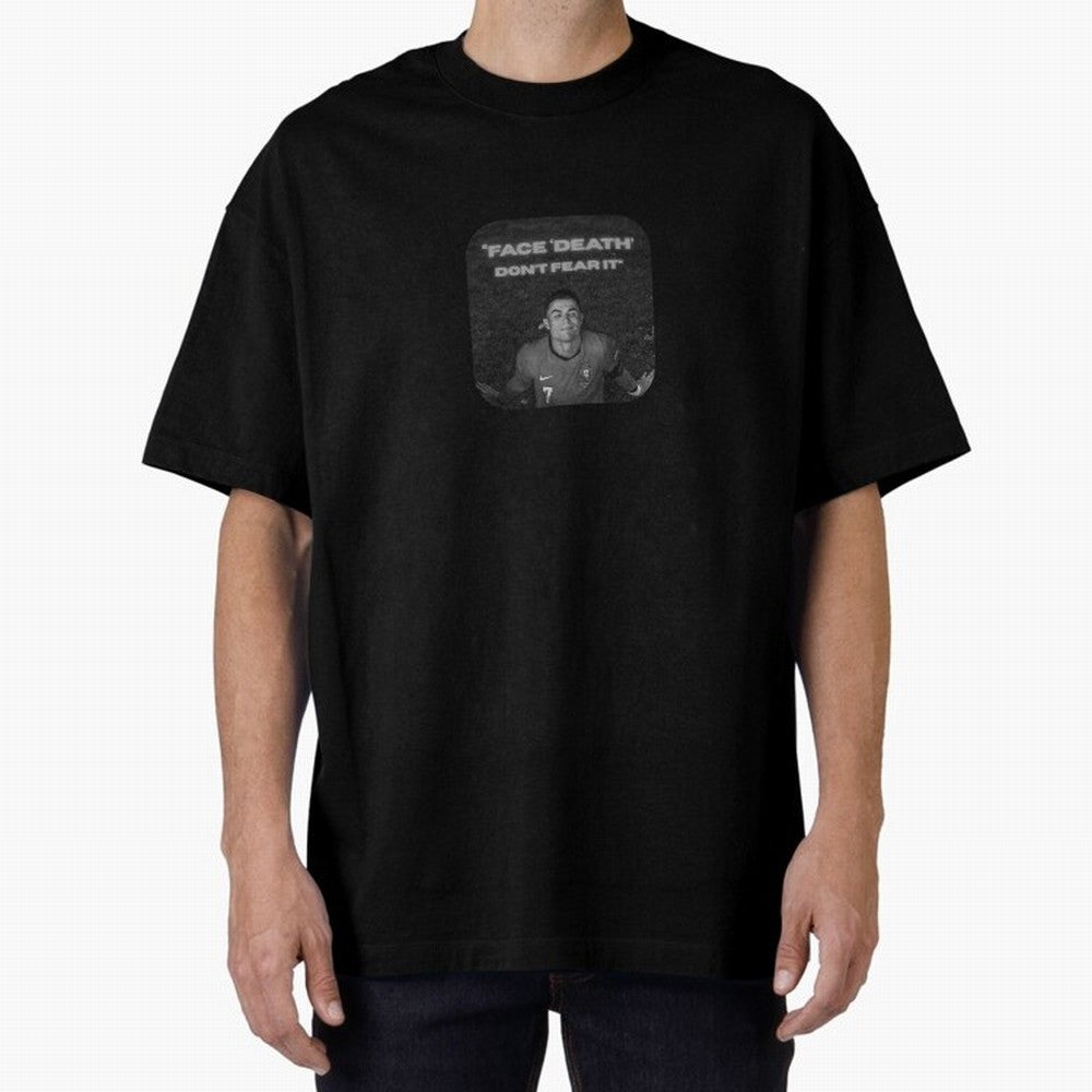 CR7 Fearless Icon Oversized T-Shirt Treasure FIFA World Cup 2026 Group Stage Featuring Messi, Neymar and Mbappe, Germany Energy, Match Day Excitement, Supporter Culture, Golden Goals and Global Football Passion; Ideal for Passionate Fans Who Love