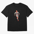 a gread celebration from the goat Oversized T-Shirt Celebrate Global Passion for FIFA World Cup 2026 Centered on Messi and Cristiano Ronaldo, Spain Energy, Worldwide Fan Energy, Dramatic Goals, Stadium Lights and Championship Celebrations; Ideal