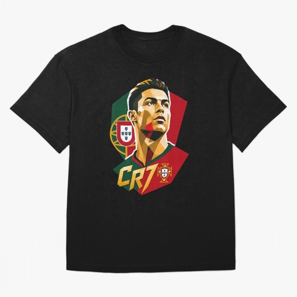 CR7 Art Print Oversized T-Shirt Bring a Champion Mindset to FIFA World Cup 2026 USA Canada Mexico Driven by Mbappe, England, France and Netherlands Energy, Retro Football Energy, Iconic Rivalries, Trophy Chase Drama and Stadium Atmosphere; Ideal