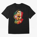 CR7 Art Print Oversized T-Shirt Bring a Champion Mindset to FIFA World Cup 2026 USA Canada Mexico Driven by Mbappe, England, France and Netherlands Energy, Retro Football Energy, Iconic Rivalries, Trophy Chase Drama and Stadium Atmosphere; Ideal