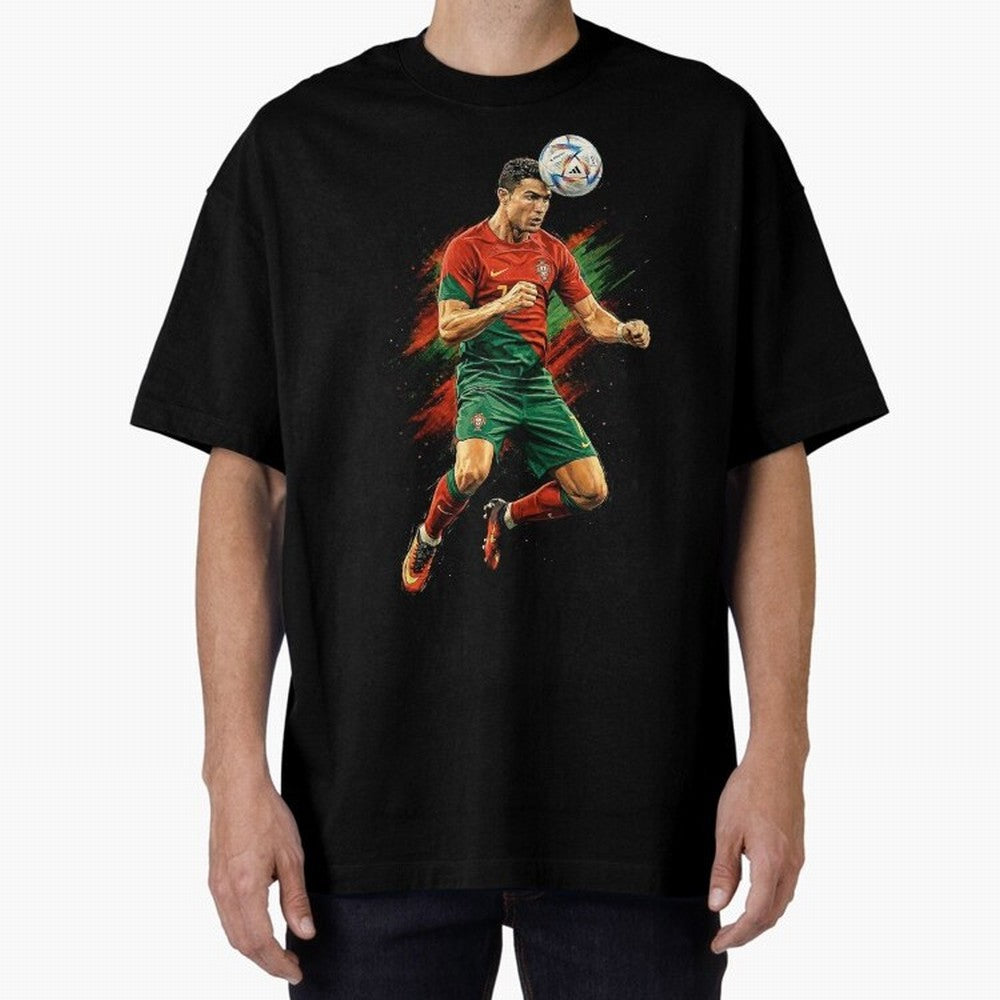 Cristiano Ronaldo Football Legend Oversized T-Shirt Represent Fans Who Live for the FIFA World Cup 2026 Group Stage Journey through Messi, Neymar and Mbappe Highlights, France Pride, Soccer Culture, Superstar Moments, National Team Dreams and