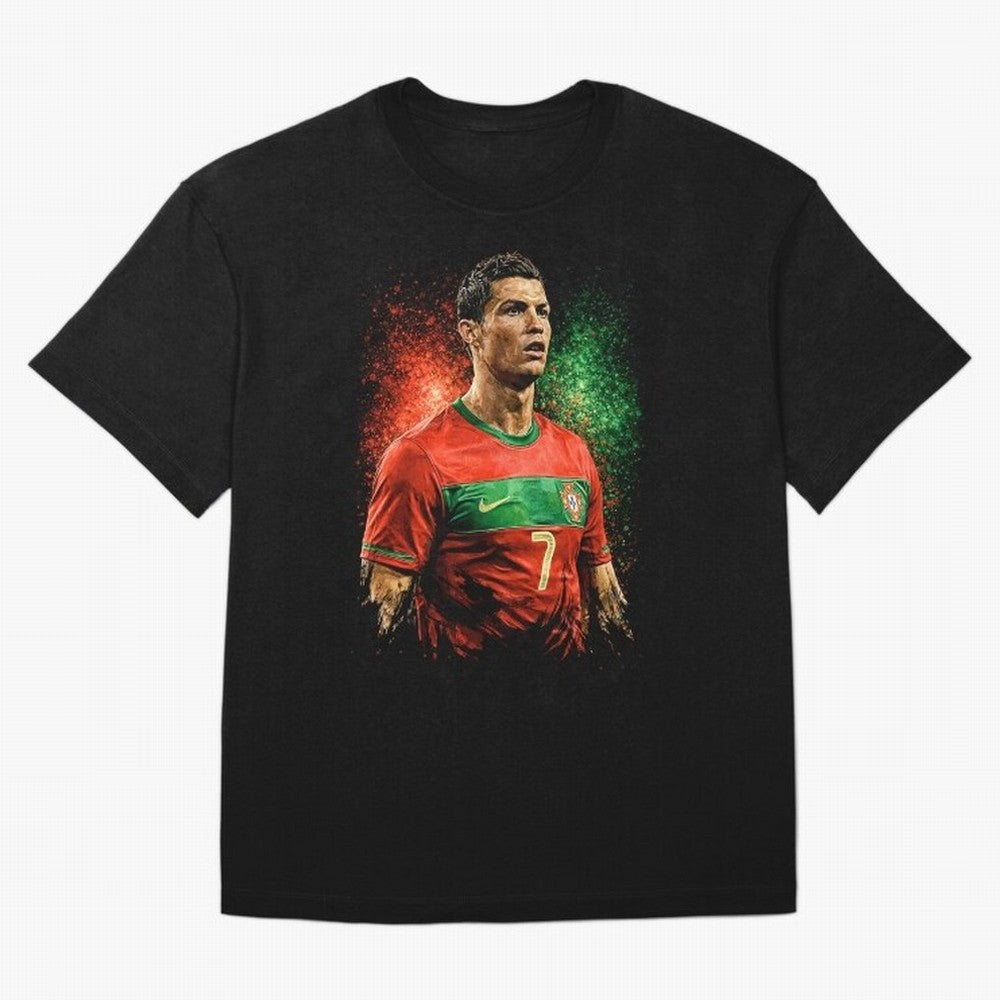 Cristiano Ronaldo Football Legend Oversized T-Shirt Fuel Your Fan Pride for FIFA World Cup 2026 Group Stage Spirit, Celebrating France and Portugal, Haaland, Match Day Excitement, Supporter Culture, Golden Goals and Global Football Passion; Perfect