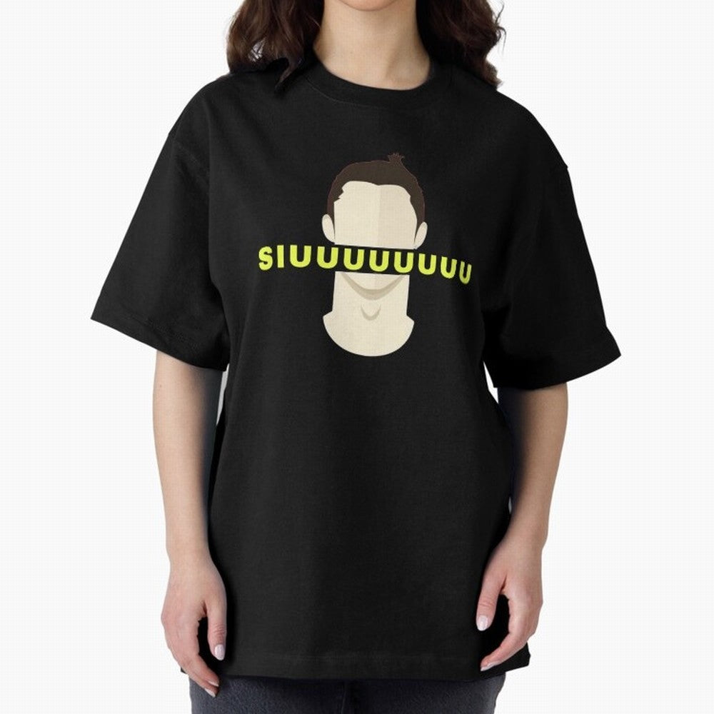 CR7 siuuu funny Oversized T-Shirt Honor the Football Icons of FIFA World Cup 2026 Group Stage Spirit, with Portugal, Messi, Championship Spirit, Famous Goals, Roaring Crowds and International Football Unity; Ideal for Fans Who Follow Messi,