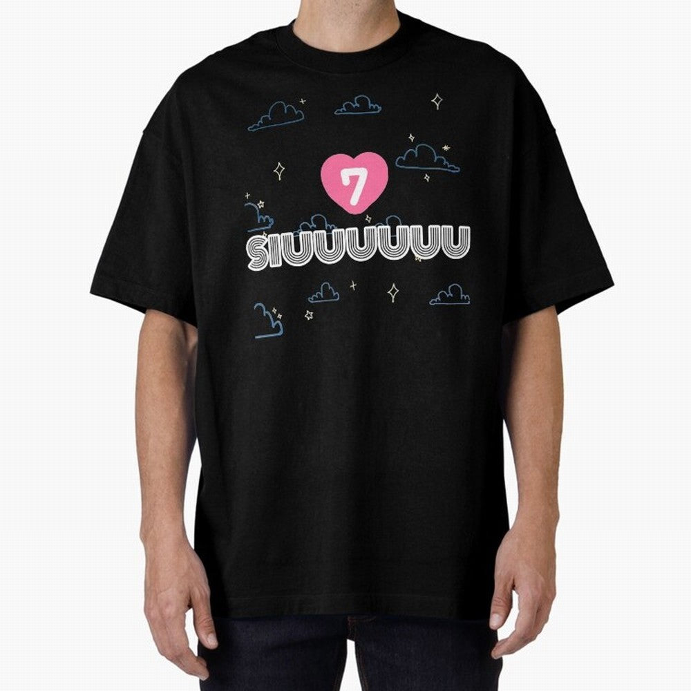 Siiiuuu 7 CR7 goal Oversized T-Shirt Bring Global Tournament Vibes to FIFA World Cup 2026 Spirit, Filled with France and Portugal, CR7 and Messi, Champion Mindset, Group Stage Buzz, Knockout Tension and Passionate Fan Culture; Great for Watch