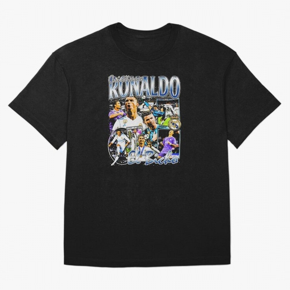Cristiano Ronaldo El Bicho Oversized T-Shirt Bring Supporter Culture to Global Football Passion for FIFA World Cup 2026 Group Stage, Featuring Messi and Cristiano Ronaldo, Brazil, Portugal and Argentina, Supporter Pride, Iconic Celebrations,
