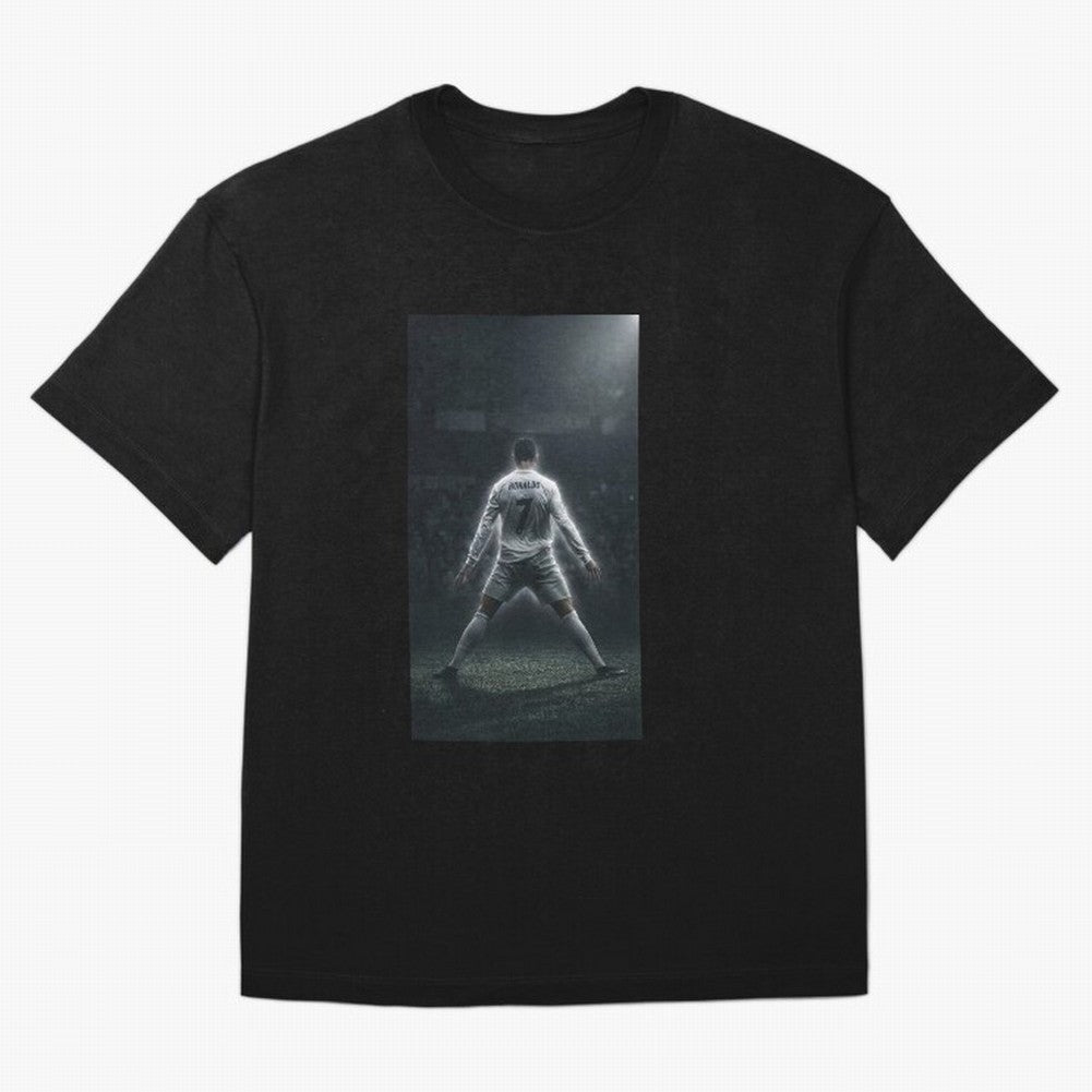 Cristiano Ronaldo Oversized T-Shirt Follow the Final Road of the FIFA World Cup 2026 Group Stage Journey through Mbappe Highlights, England Pride, Match Day Excitement, Supporter Culture, Golden Goals and Global Football Passion; Ideal for Fans Who