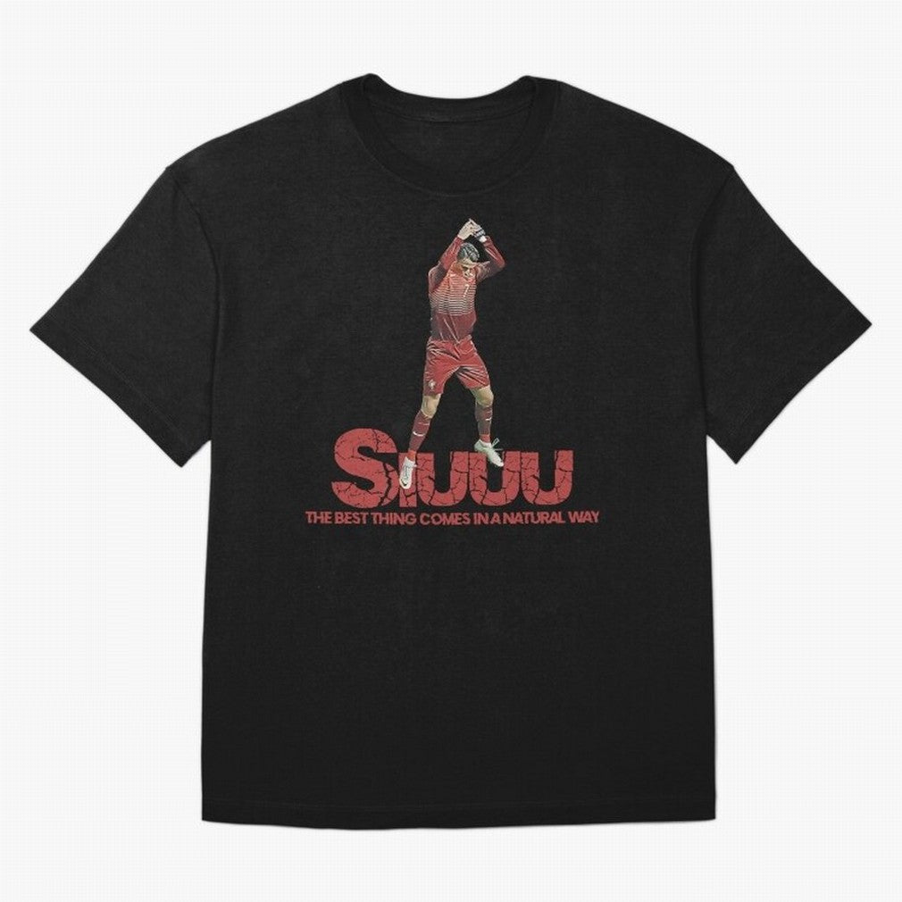 Cr7 Ronaldo Siuuu Oversized T-Shirt Follow Every Goal of FIFA World Cup 2026 Group Stage Spirit, Driven by England, France and Netherlands, Haaland, Sports Nostalgia, International Competition, Famous Players and Unforgettable Victories; Made for