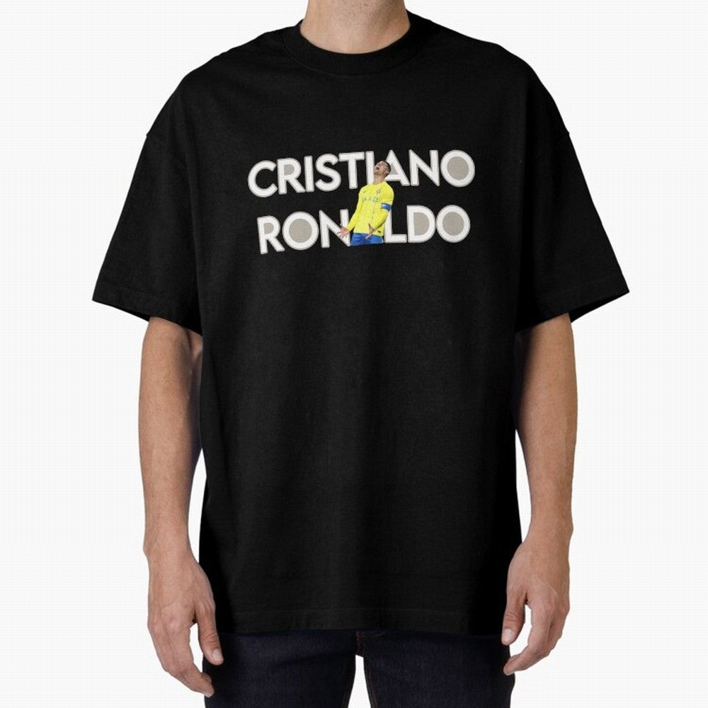 Cristiano Ronaldo Oversized T-Shirt Feel the Heartbeat of FIFA World Cup 2026 USA Canada Mexico Spirit, with Brazil, Mbappe, Match Day Excitement, Supporter Culture, Golden Goals and Global Football Passion; Perfect for Fans, Collectors, Family