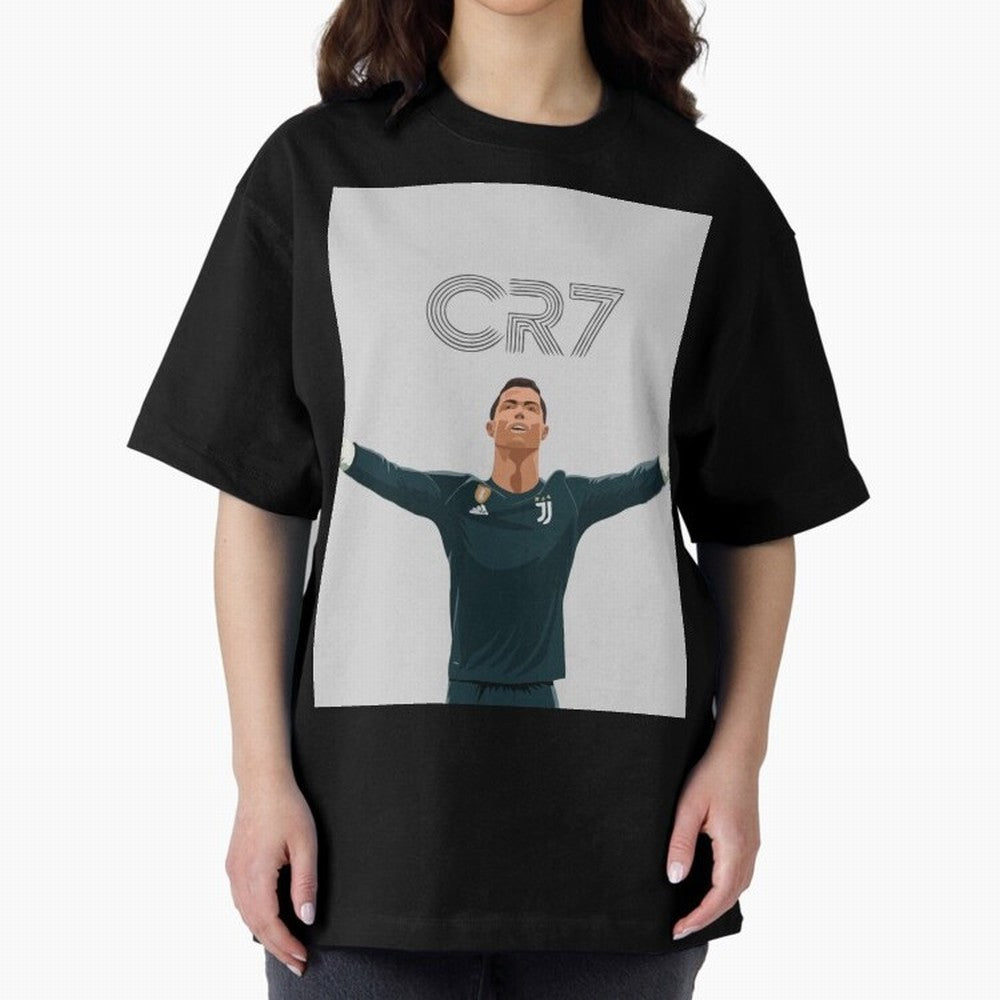Cristiano Ronaldo CR7 Juventus T-shirt Design Oversized T-Shirt Elevate Match Day Hype around FIFA World Cup 2026 Group Stage, Neymar, Argentina, Soccer Culture, Superstar Moments, National Team Dreams and Competitive Fire; Perfect for People Who