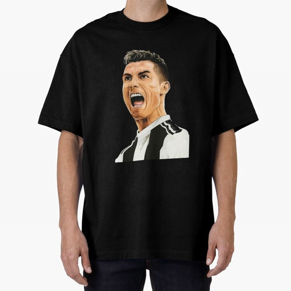 Cristiano Ronaldo Cristiano Ronaldo CR7 Oversized T-Shirt Spotlight FIFA World Cup 2026 Group Stage for Fans of Mbappe and Portugal, Bringing Stadium Memories, Football Loyalty, International Chants and Championship Tradition; Made for Die Hard