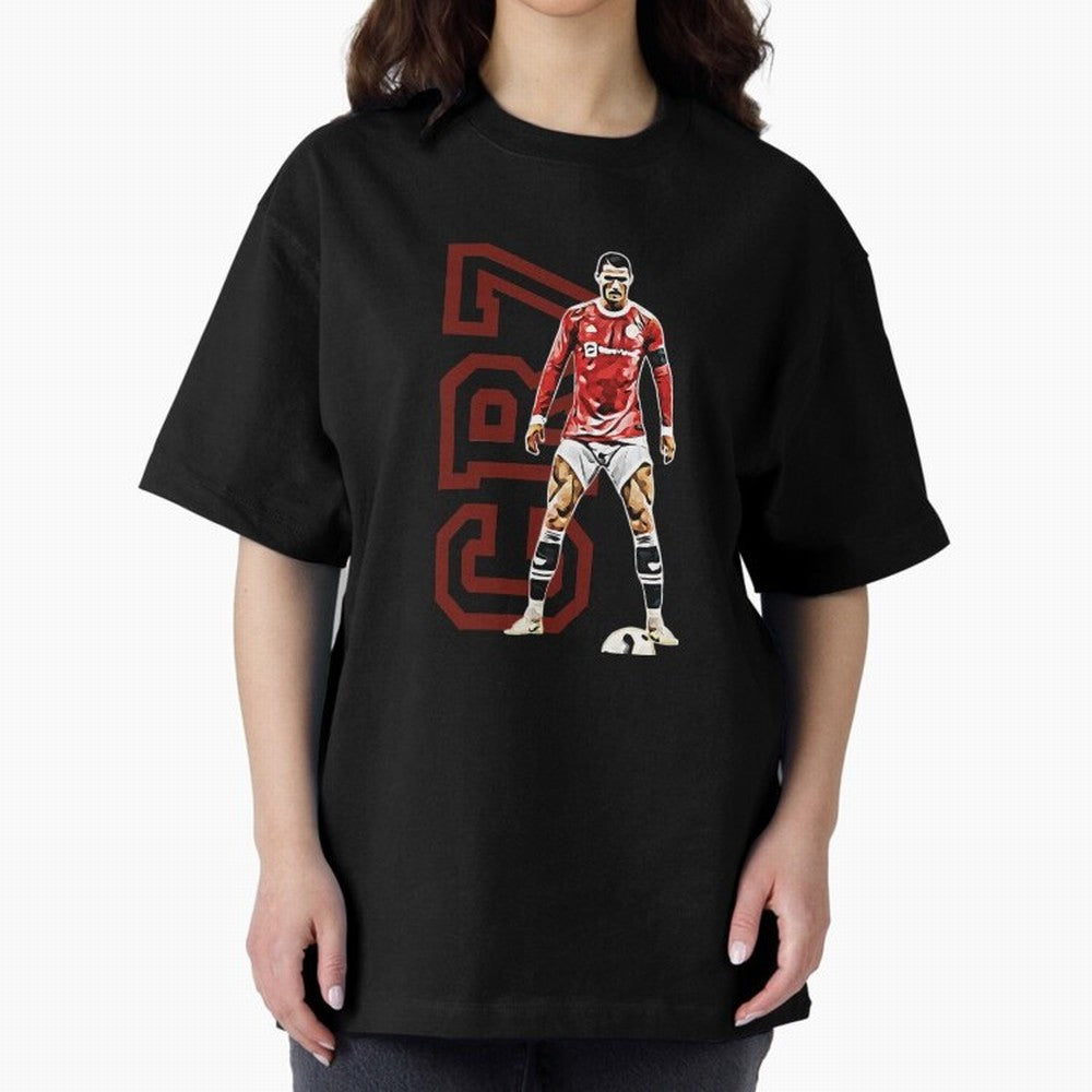 Cr7 Oversized T-Shirt Celebrate the Next Chapter of FIFA World Cup 2026 Group Stage Connected to Messi, CR7 and Mbappe, Spain and Netherlands Energy, Worldwide Fan Energy, Dramatic Goals, Stadium Lights and Championship Celebrations; Perfect for