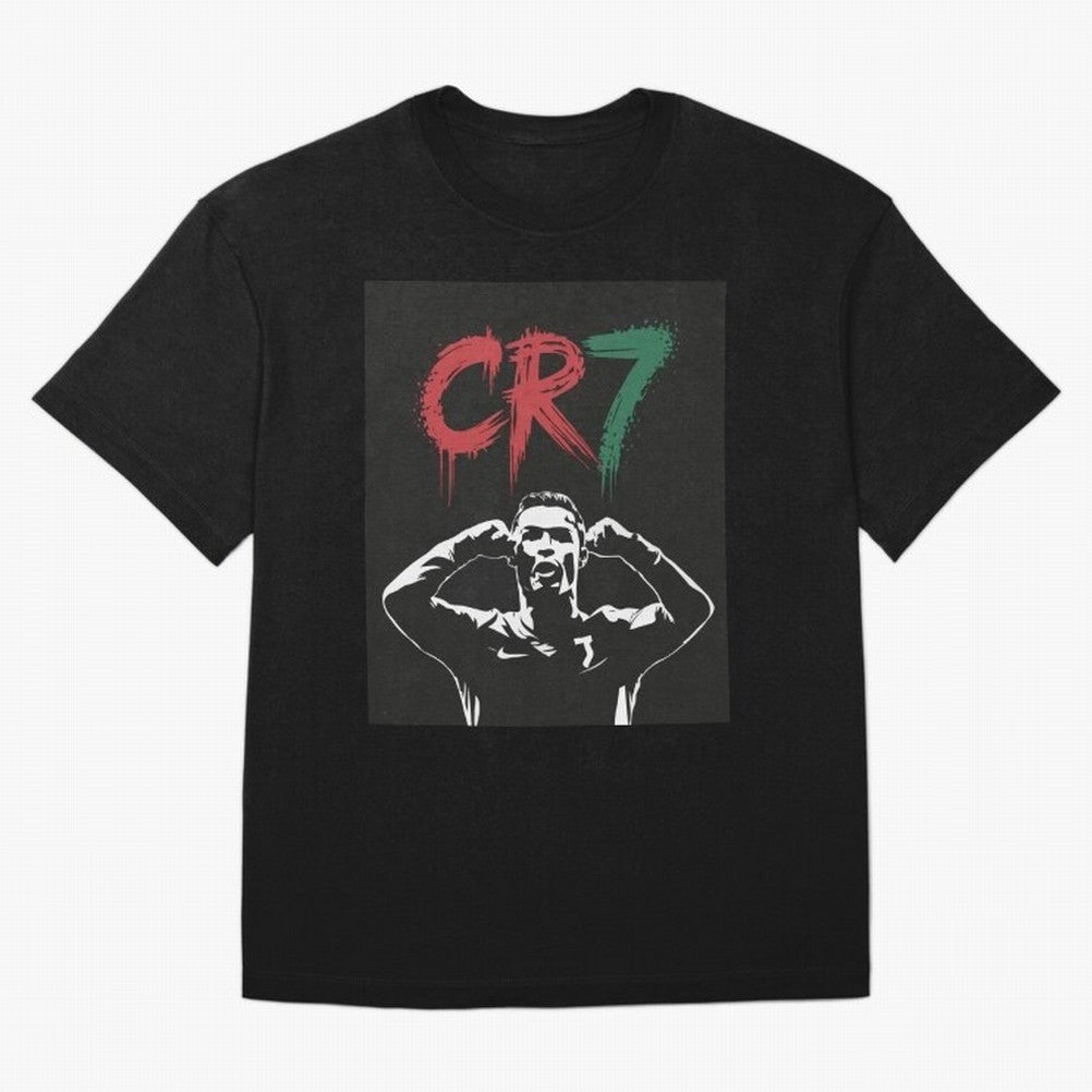 Cristiano Ronaldo CR7 T-shirt Design Oversized T-Shirt Show Match Day Excitement for FIFA World Cup 2026 Group Stage Capturing Messi and Cristiano Ronaldo, Portugal, Spain and Germany Energy, Global Supporter Spirit, Legendary Goals, National