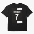 Ronaldo 7 Juventus 19-20 Retro Jersey Oversized T-Shirt Feel the Roar of Match Day Hype around FIFA World Cup 2026 Group Stage, CR7, England and Germany, Goal Celebration Energy, Supporter Heritage, Football Icons and Worldwide Tournament Joy;