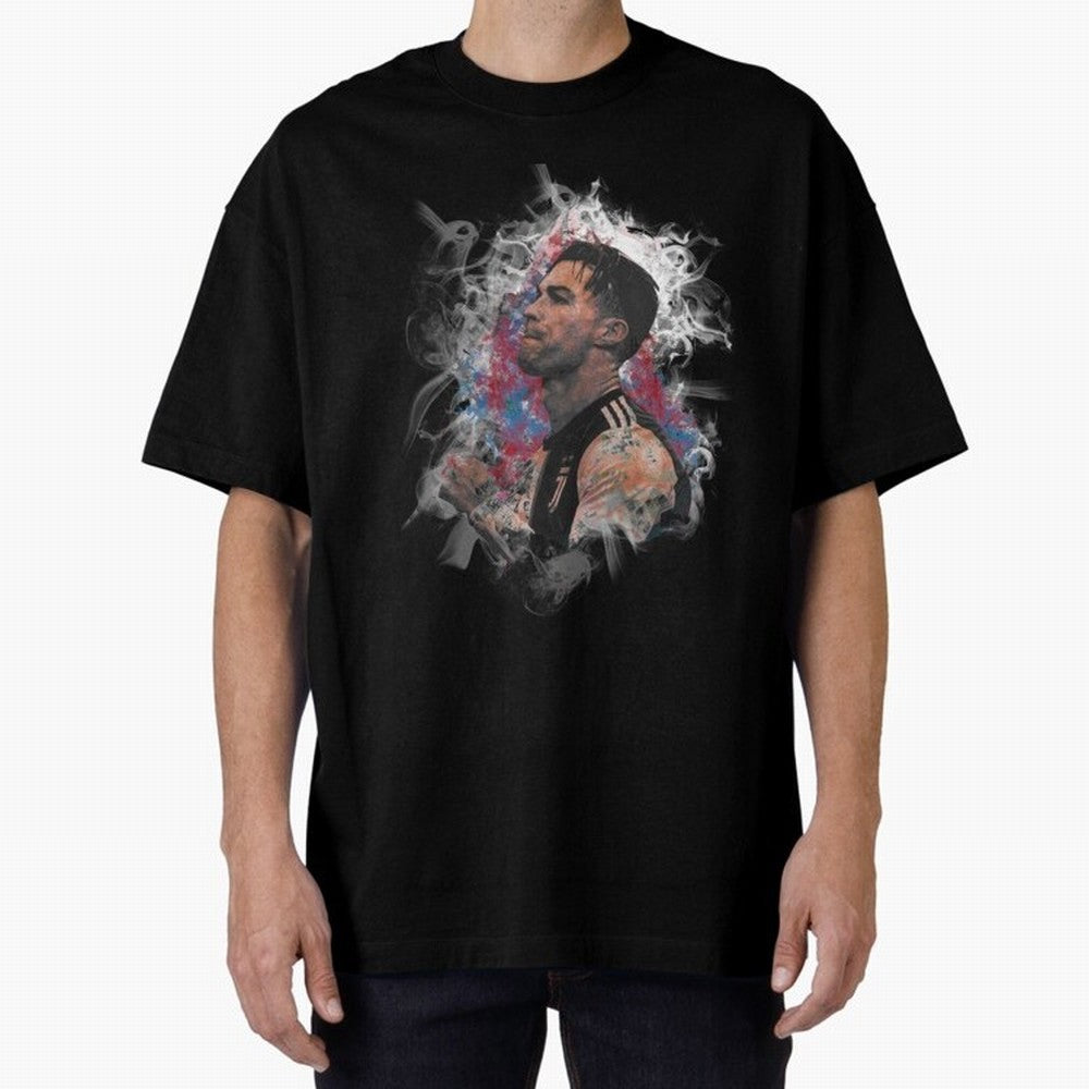 Cristiano Ronaldo pop art painting of ronaldo Oversized T-Shirt Embrace FIFA World Cup 2026 Spirit, Built around France, Messi, Vintage Soccer Flavor, Modern Football Stars, National Flags and Final Night Emotion; Perfect for Supporters Who Want