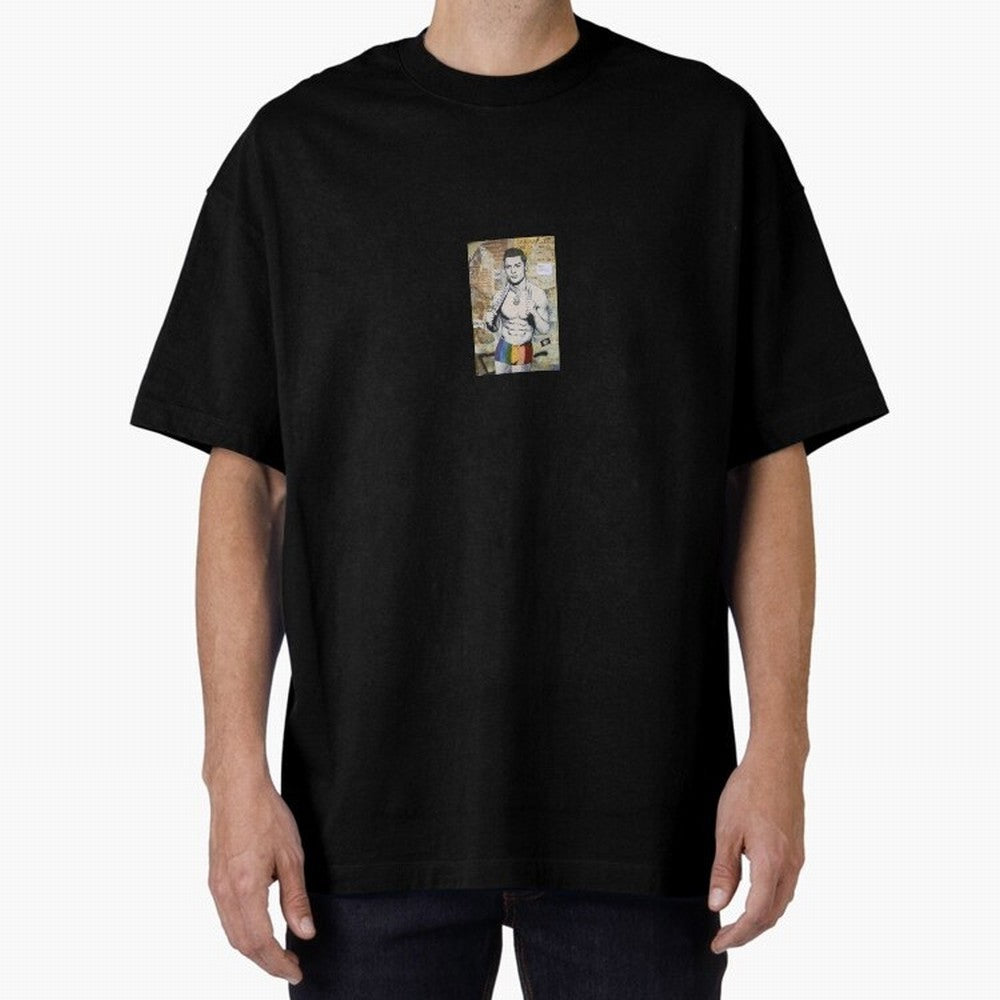 Cristiano Ronaldo LGBT graffiti Oversized T-Shirt Celebrate the Stars of Match Day Hype around FIFA World Cup 2026 Group Stage, Cristiano Ronaldo, Haaland and CR7, Netherlands, Stadium Memories, Football Loyalty, International Chants and