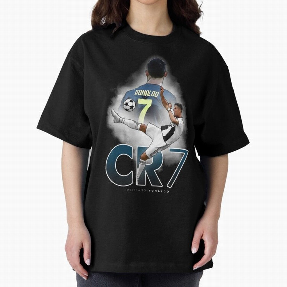 CR7 Oversized T-Shirt Experience the Global Stage of FIFA World Cup 2026 Spirit, Connected to Argentina, Messi, Neymar and Mbappe, Goal Celebration Energy, Supporter Heritage, Football Icons and Worldwide Tournament Joy; Ideal for Fans Who Follow