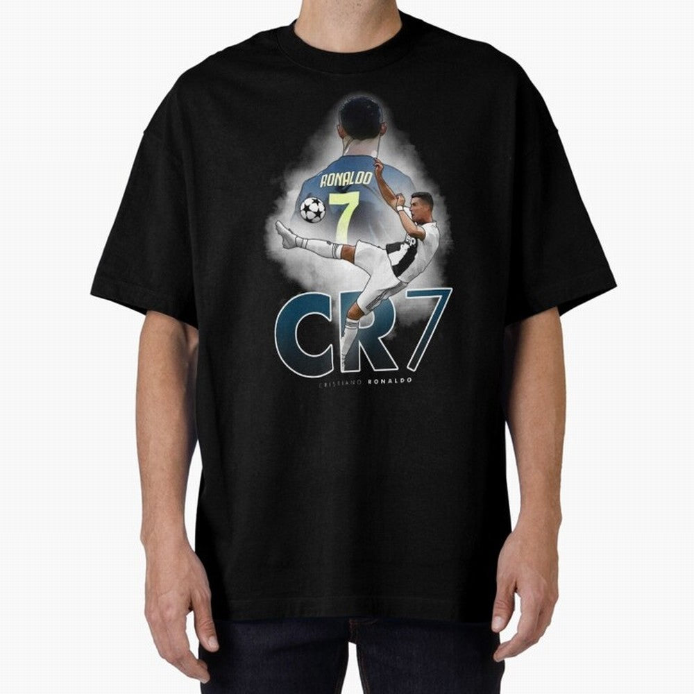 CR7 Oversized T-Shirt Experience the Global Stage of FIFA World Cup 2026 Spirit, Connected to Argentina, Messi, Neymar and Mbappe, Goal Celebration Energy, Supporter Heritage, Football Icons and Worldwide Tournament Joy; Ideal for Fans Who Follow