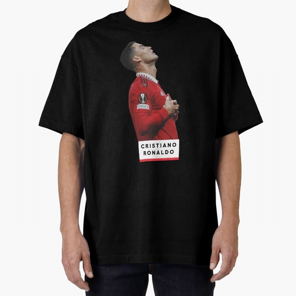 New Celebration Ronaldo Oversized T-Shirt Feel the Heartbeat of FIFA World Cup 2026 Group Stage Featuring Haaland and Mbappe, Argentina, France and Brazil Energy, Retro Football Energy, Iconic Rivalries, Trophy Chase Drama and Stadium Atmosphere;