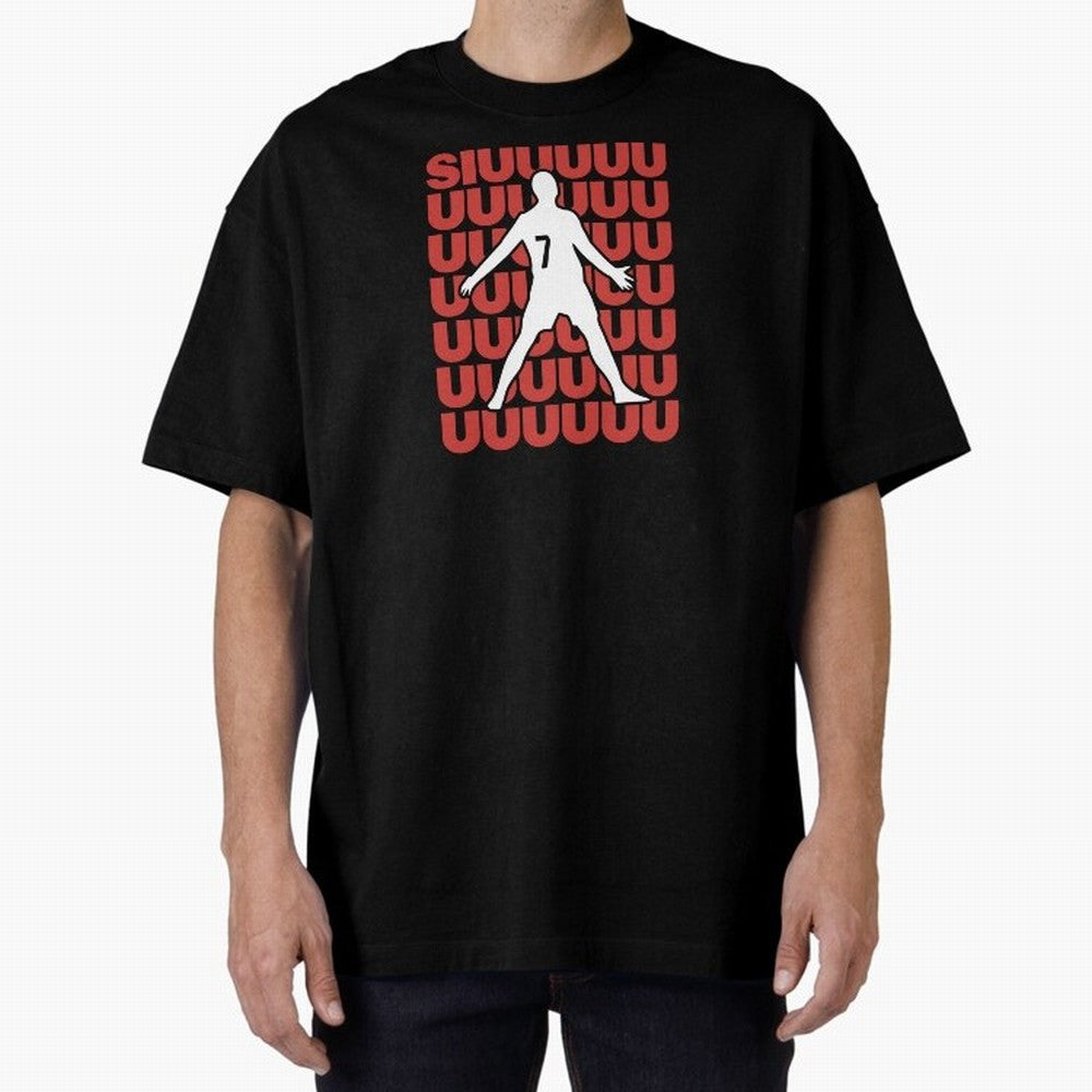 SIUUUUUU! Ronaldo Oversized T-Shirt Experience Match Day Hype around FIFA World Cup 2026 USA Canada Mexico, CR7 and Messi, Brazil, Portugal and Argentina, Retro Football Energy, Iconic Rivalries, Trophy Chase Drama and Stadium Atmosphere; Perfect