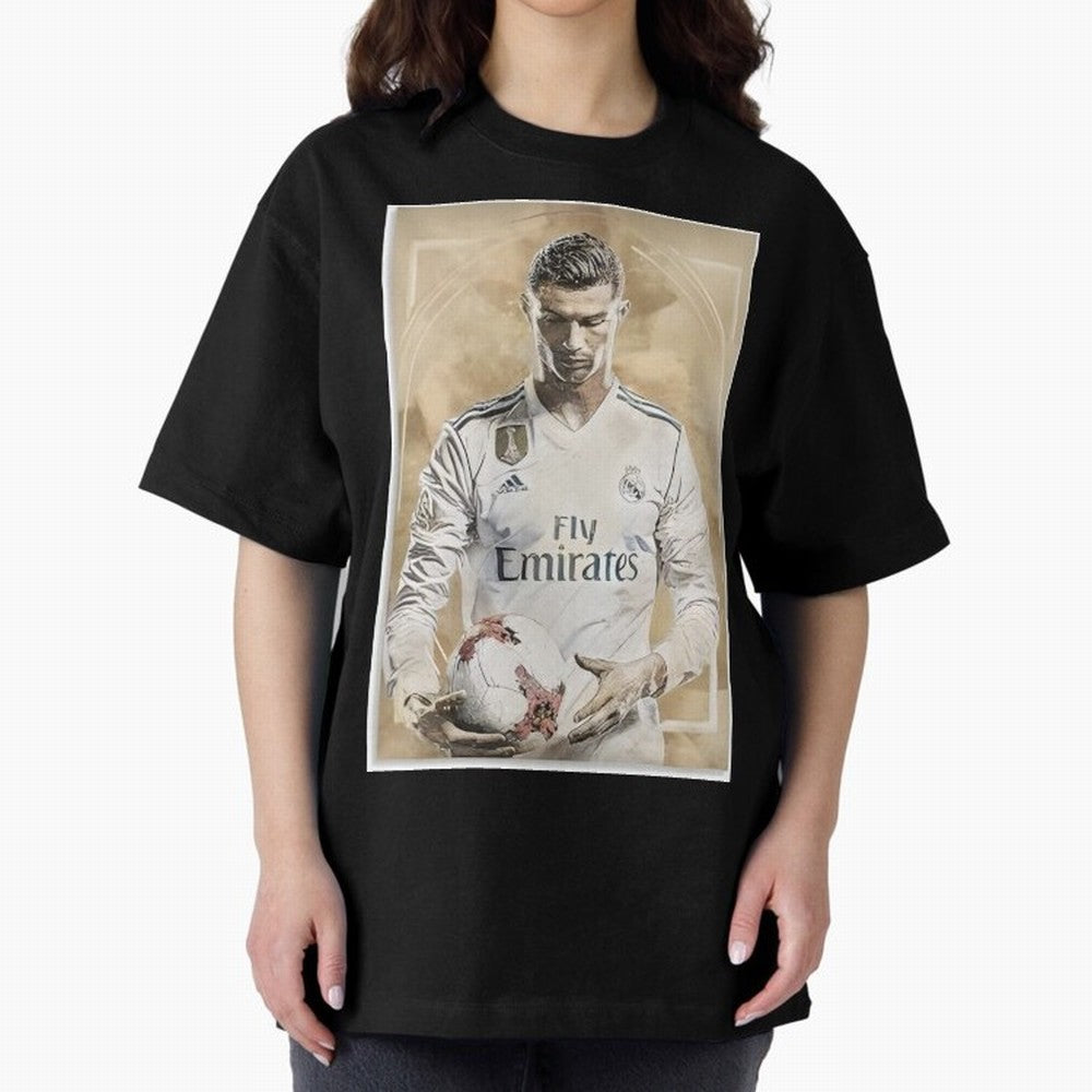 Cr7 Oversized T-Shirt Live the Energy of Match Day Hype around FIFA World Cup 2026 Group Stage, Messi, Neymar and Mbappe, Portugal, Tournament Hype, Historic Matchups, Family Viewing Parties and Global Sports Pride; Perfect for Fans, Collectors,