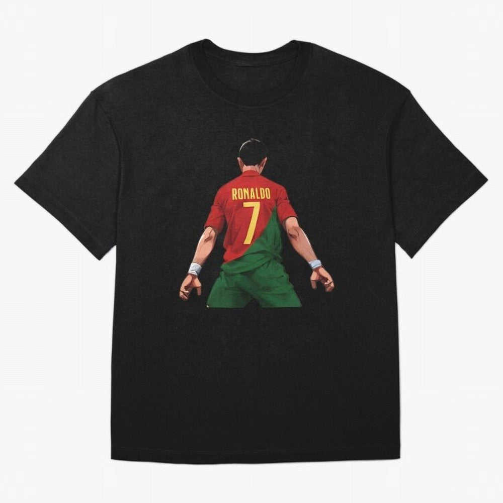 Cristiano Ronaldo Oversized T-Shirt Bring International Match Energy to FIFA World Cup 2026 Group Stage Inspired by Messi, Brazil Energy, Championship Spirit, Famous Goals, Roaring Crowds and International Football Unity; Great for Watch Parties,