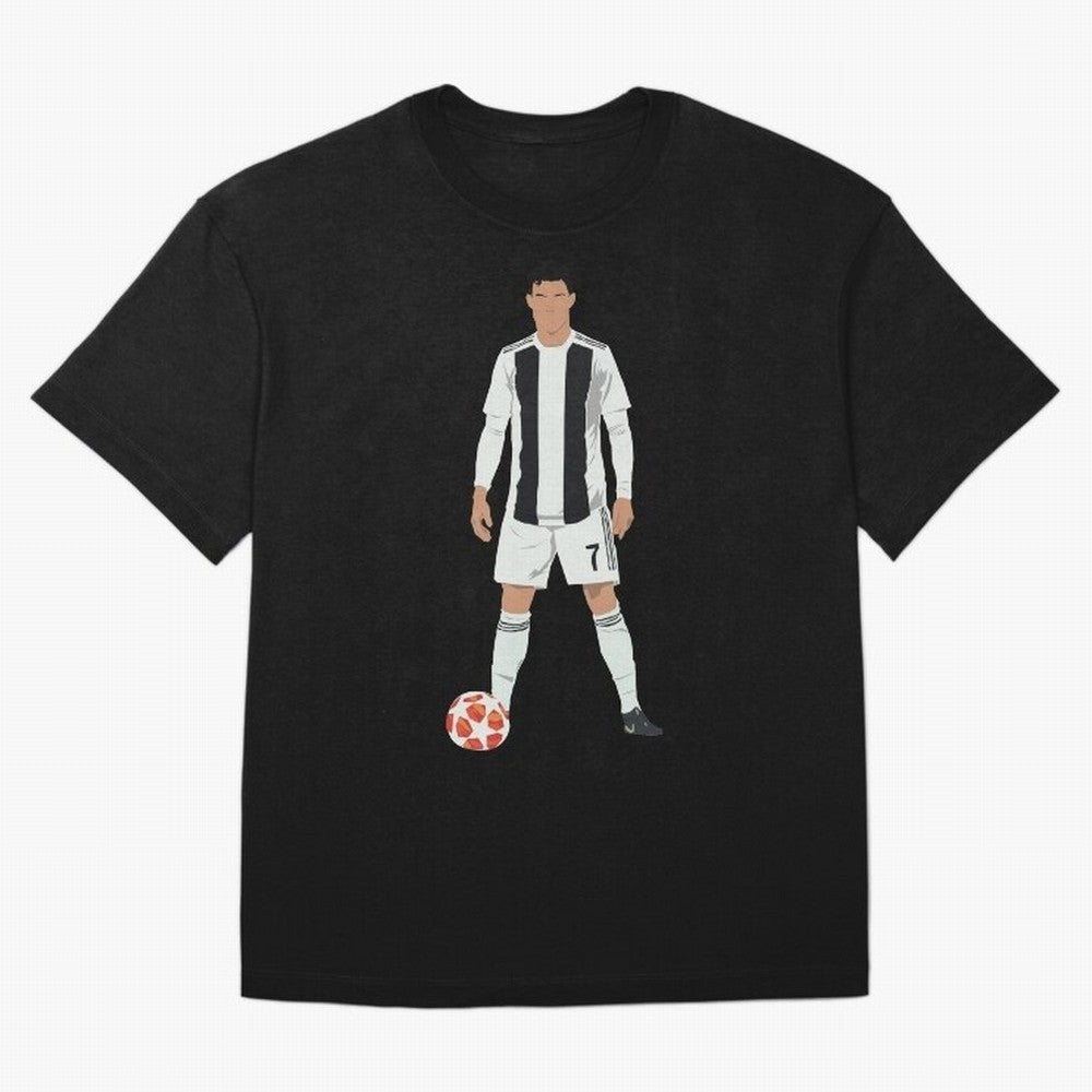 Ronaldo Stance Oversized T-Shirt Join Supporters Worldwide for FIFA World Cup 2026 Group Stage for Fans of CR7 and Messi and Netherlands, Bringing Football History, Final Match Energy, Crowd Noise and Once in a Lifetime Moments; Perfect for People