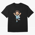 Cute Football Champion Cartoon Design Oversized T-Shirt Feel the Heartbeat of FIFA World Cup 2026 Group Stage Spirit, Driven by England, CR7, Tournament Hype, Historic Matchups, Family Viewing Parties and Global Sports Pride; Ideal for Fans Who