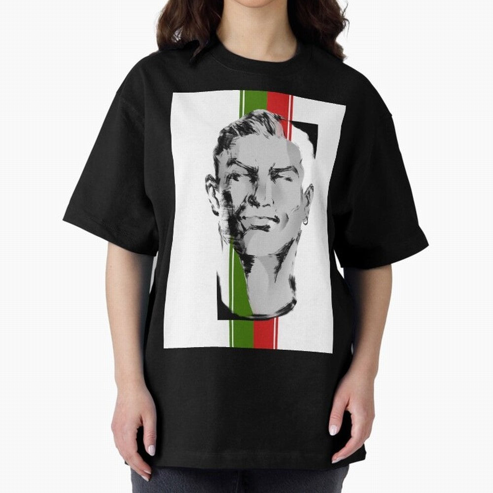 Cristiano Oversized T-Shirt Carry the Colors and Pride of Global Football Passion for FIFA World Cup 2026 USA Canada Mexico, Centered on Haaland, Germany, Football Festival Excitement, Trophy Ambitions, Country Rivalries and Star Player Buzz; Made