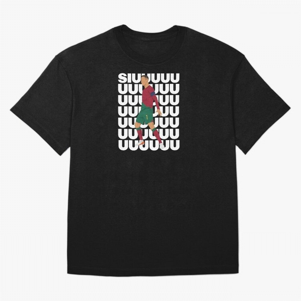 SIUUUUUU! Ronaldo Oversized T-Shirt Show Match Day Excitement for Global Football Passion for FIFA World Cup 2026, Connected to Haaland, Germany, Football History, Final Match Energy, Crowd Noise and Once in a Lifetime Moments; Built for Supporters