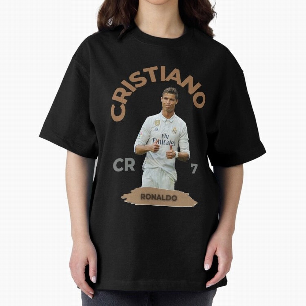 Essential Cristiano Ronaldo Siuuu Oversized T-Shirt Honor the Beautiful Game during FIFA World Cup 2026 USA Canada Mexico Spirit, Filled with Brazil, Portugal and Argentina, Haaland, Retro Football Energy, Iconic Rivalries, Trophy Chase Drama and