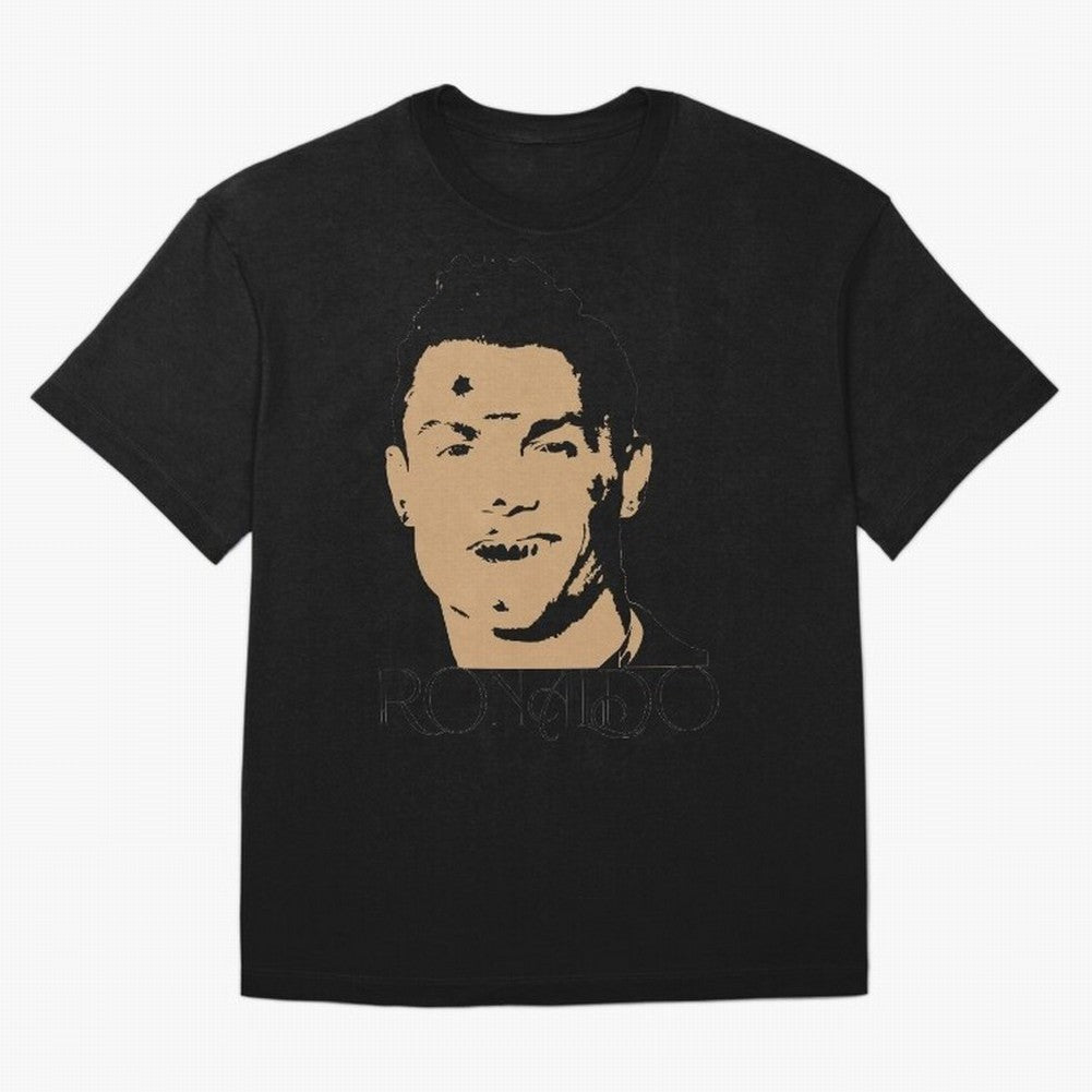 Portugal Football Captain Cristiano Ronaldo Vector Illustration Oversized T-Shirt Feel the Roar of FIFA World Cup 2026 Spirit, Centered on France, Neymar, Vintage Soccer Flavor, Modern Football Stars, National Flags and Final Night Emotion; Ideal