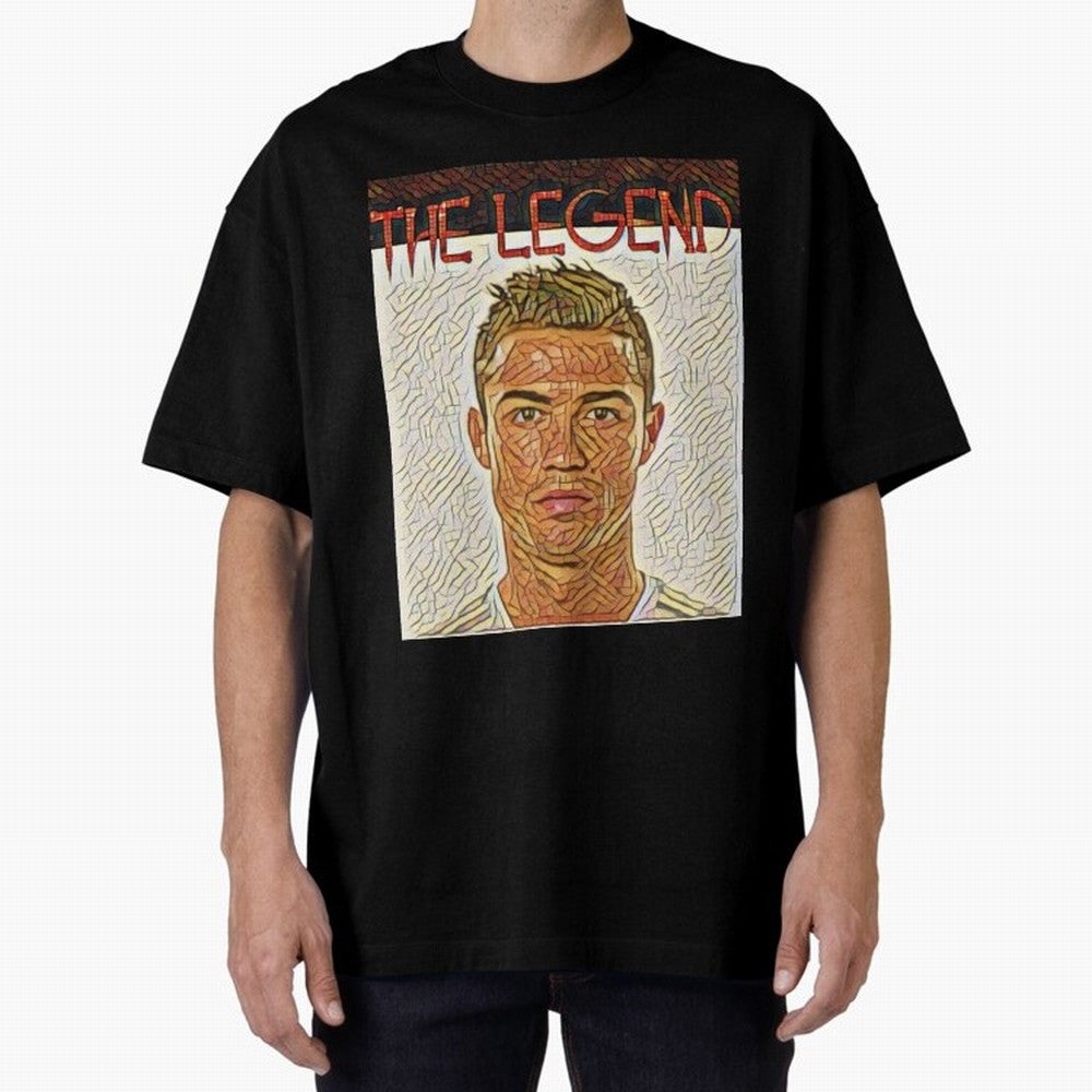 Cristiano Ronaldo Oversized T-Shirt Stand with Match Day Hype around FIFA World Cup 2026 Group Stage, CR7 and Messi, Argentina and Brazil, Global Supporter Spirit, Legendary Goals, National Colors and Tournament Celebration; Made for Die Hard