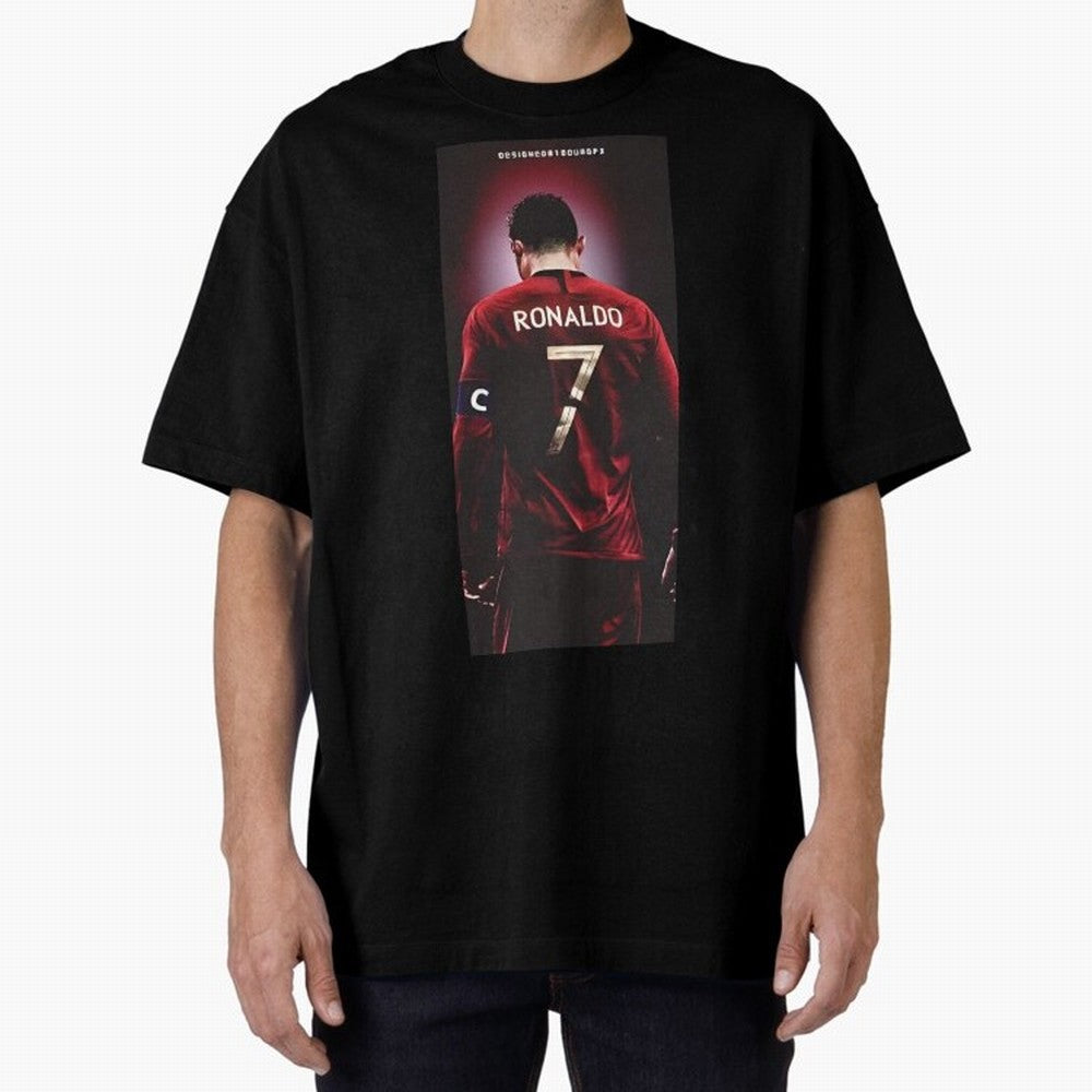 Cristiano Ronaldo Oversized T-Shirt Celebrate the FIFA World Cup 2026 Group Stage Journey through Haaland Highlights, France Pride, Game Day Rituals, Football Legends, Country Pride and the Road to the Final; Built for Supporters Chasing Trophy