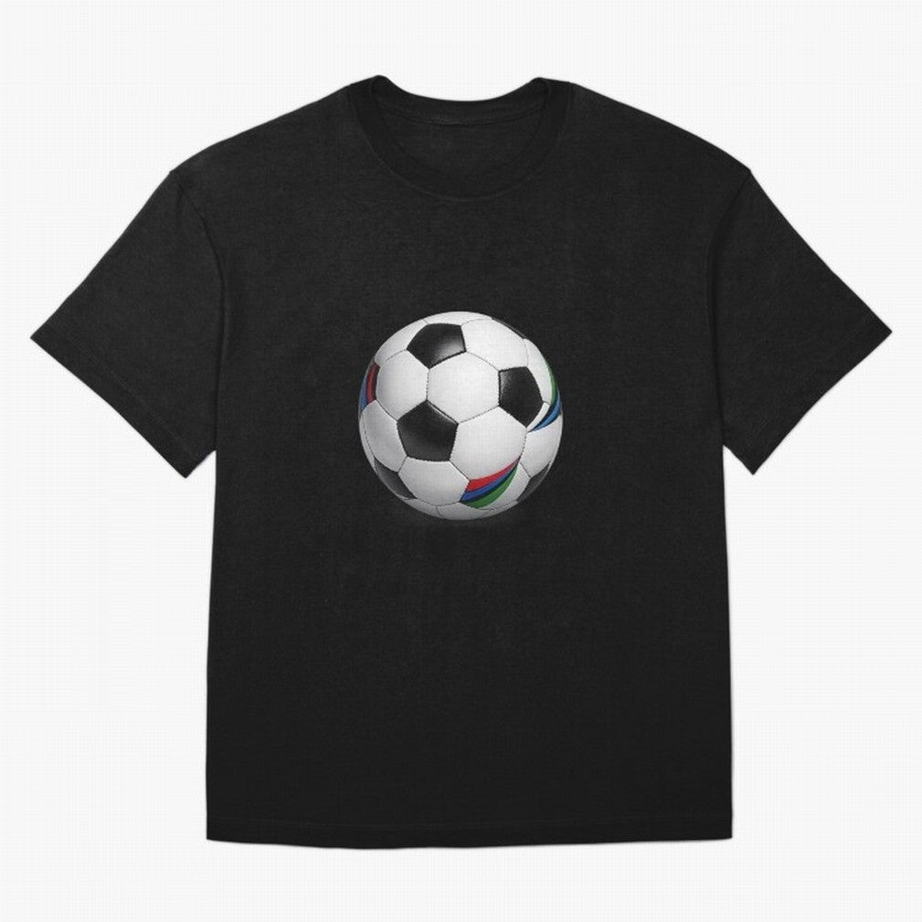 Kick Power Football Design | Classic Soccer Ball Sports Artwork Oversized T-Shirt Celebrate Global Football Passion for FIFA World Cup 2026 USA Canada Mexico, Centered on Messi, England, Worldwide Fan Energy, Dramatic Goals, Stadium Lights and
