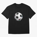 Kick Power Football Design | Classic Soccer Ball Sports Artwork Oversized T-Shirt Celebrate Global Football Passion for FIFA World Cup 2026 USA Canada Mexico, Centered on Messi, England, Worldwide Fan Energy, Dramatic Goals, Stadium Lights and