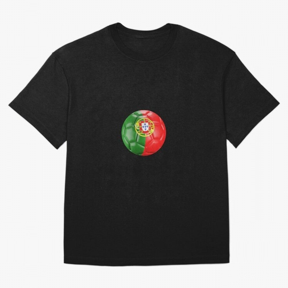 Portugal Oversized T-Shirt Carry the Dream of Global Football Passion for FIFA World Cup 2026 Group Stage, Celebrating CR7 and Messi, France and Portugal, Global Supporter Spirit, Legendary Goals, National Colors and Tournament Celebration; Ideal