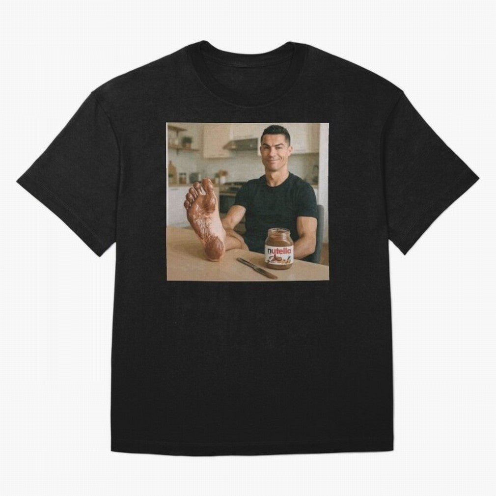 Ronaldo Nutella (LOW RES) Oversized T-Shirt Relive Legendary Nights from FIFA World Cup 2026 USA Canada Mexico Filled with Neymar, Haaland and Cristiano Ronaldo, Portugal Energy, Retro Football Energy, Iconic Rivalries, Trophy Chase Drama and
