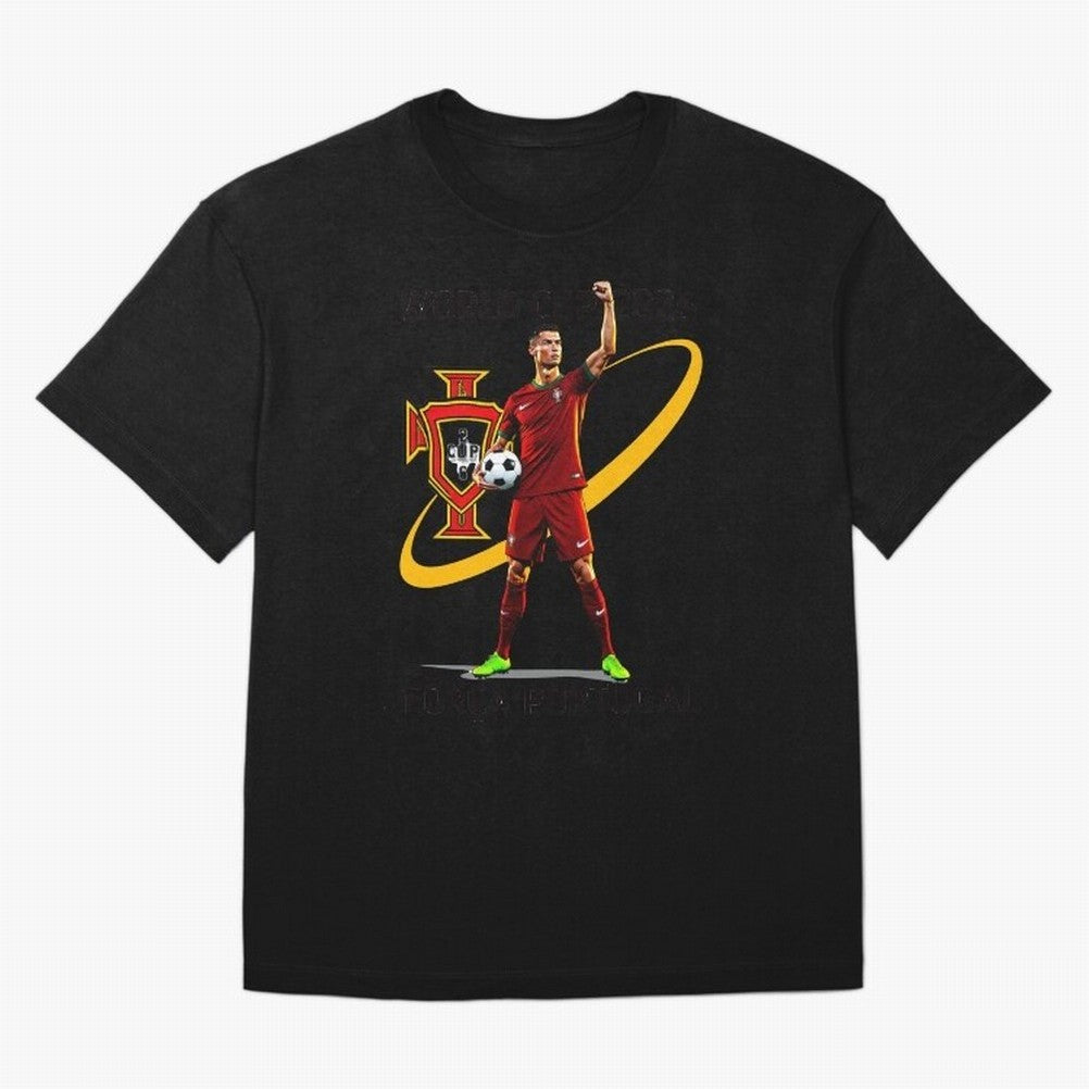 FIFA World Cup 2026 - Portugal Fan Oversized T-Shirt Make Memories around FIFA World Cup 2026 Group Stage Inspired by Neymar, Haaland and Cristiano Ronaldo, England, France and Netherlands Energy, Supporter Pride, Iconic Celebrations, Legendary