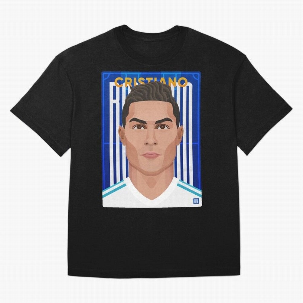 Cristiano Ronaldo (RM) | The Commander Oversized T-Shirt Celebrate Global Passion for FIFA World Cup 2026 Group Stage for Fans of Neymar, Haaland and Cristiano Ronaldo and Portugal, Spain and Germany, Bringing Football Festival Excitement, Trophy