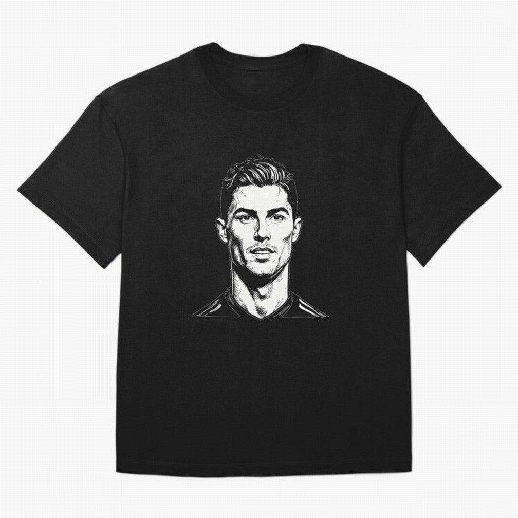 Cristiano Ronaldo Oversized T-Shirt Support FIFA World Cup 2026 Group Stage Centered on Haaland and Mbappe, Spain and Netherlands Energy, Football Festival Excitement, Trophy Ambitions, Country Rivalries and Star Player Buzz; Ideal for Football