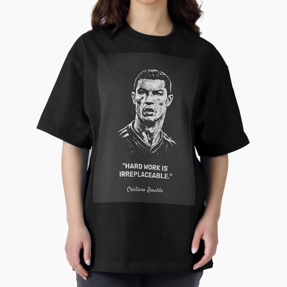 Cristiano Ronaldo Oversized T-Shirt Embrace FIFA World Cup 2026 Group Stage with CR7 and Messi, Germany Energy, Football Festival Excitement, Trophy Ambitions, Country Rivalries and Star Player Buzz; Ideal for Fans Who Follow Messi, Cristiano