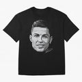 Cristiano Ronaldo Signed Oversized T-Shirt Show Fan Pride Across Match Day Hype around FIFA World Cup 2026, Mbappe and Neymar, Germany, Retro Football Energy, Iconic Rivalries, Trophy Chase Drama and Stadium Atmosphere; Built for Supporters Chasing