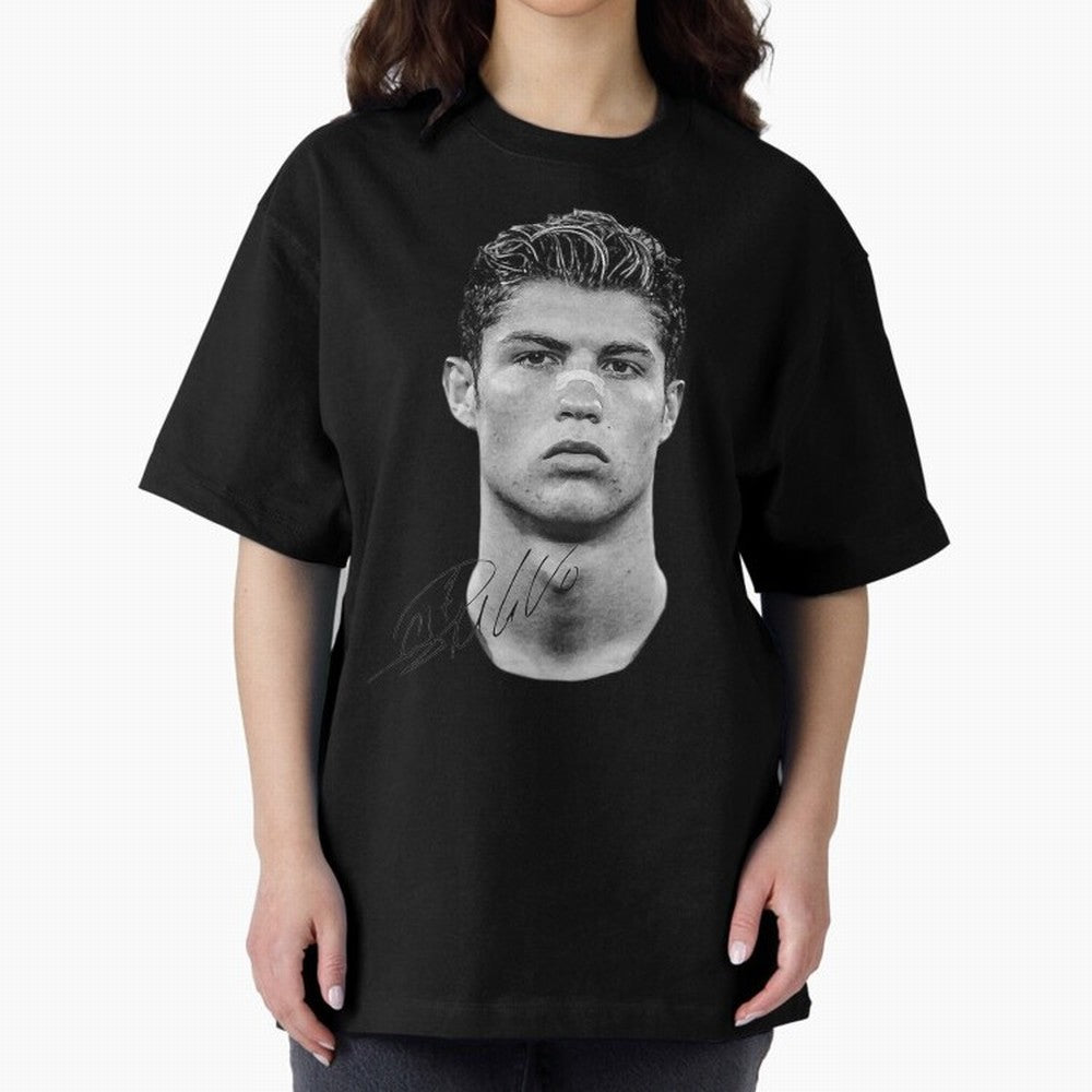 Cr7 - Streetwear Clothing Oversized T-Shirt Capture Stadium Memories from FIFA World Cup 2026 Group Stage Spirit, Centered on Argentina and Brazil, Messi, Global Supporter Spirit, Legendary Goals, National Colors and Tournament Celebration; Perfect